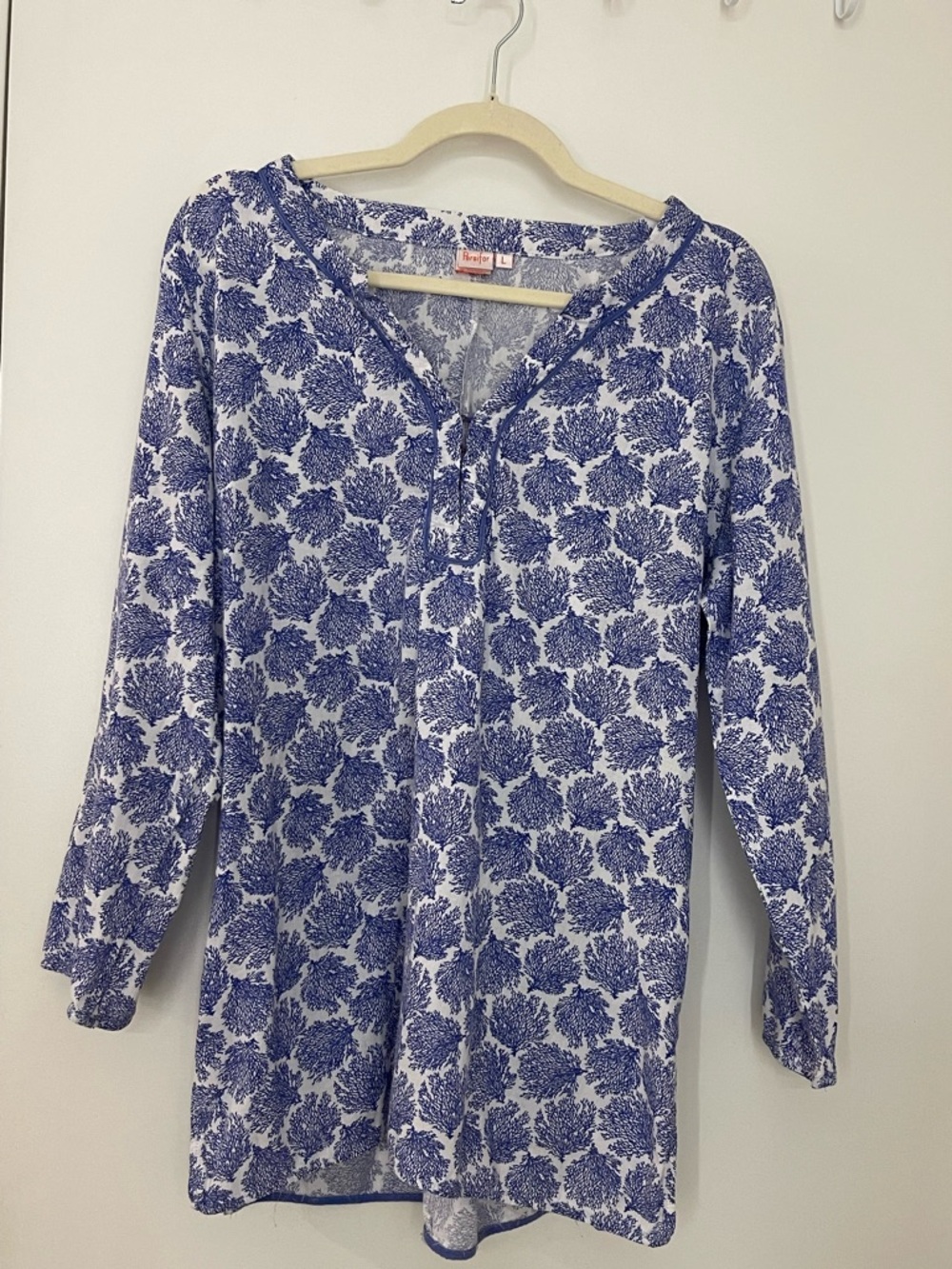 Persifor Long Sleeve Tunic reef motif size Large